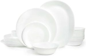 Corelle® Winter Frost White 38-piece Dinnerware Set. Service for 12
