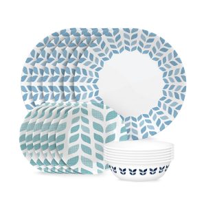 Corelle® Global Collection Northern Pines 18-piece Dinnerware Set. Service for 6