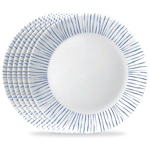 Corelle® Botanical Stripes 10.25 Dinner Plate. 6 pack